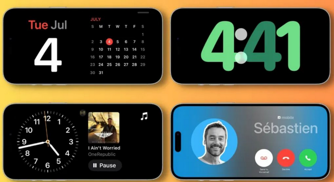临汾苹果手机维修分享iOS17横屏充电待机显示有什么好处 