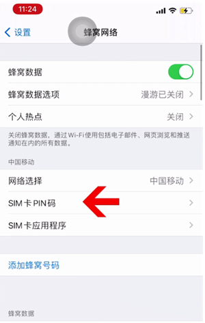 临汾苹果14维修网分享如何给iPhone14的SIM卡设置密码 