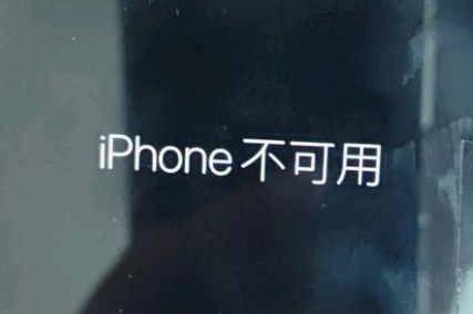 临汾苹果服务网点分享锁屏界面显示“iPhone 不可用”如何解决 